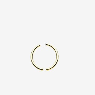 Detail View 1 of A Pair of Solid Golden Brass Hoop Ear Weight Hanger